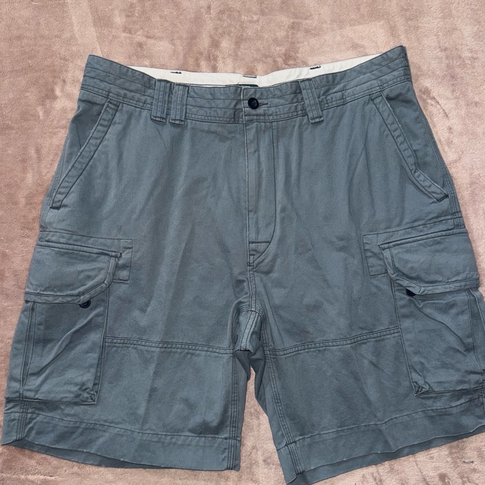 Polo Ralph Lauren Men’s Shorts The Gellar Fatigue Cargo Pockets teal blue Sz 38